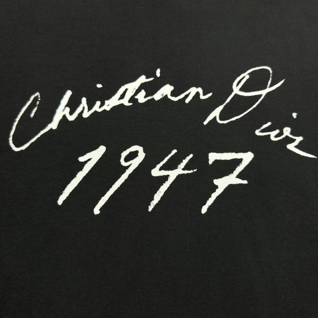 DIOR 24FW Christian short sleeve t-shirt  BLACK（493J696F0554-C980）