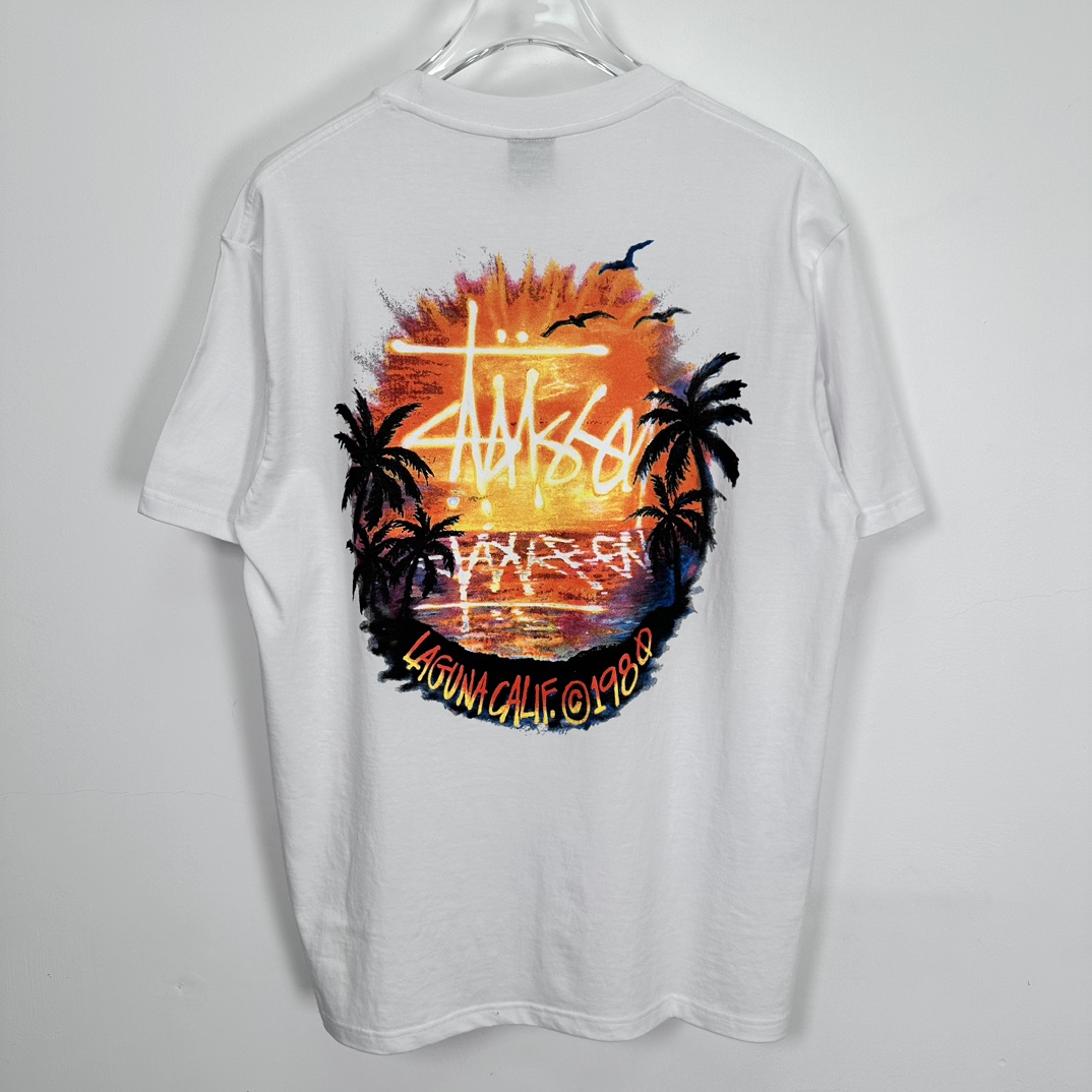 Stussy Sunset Tee "white"（1905062-1）
