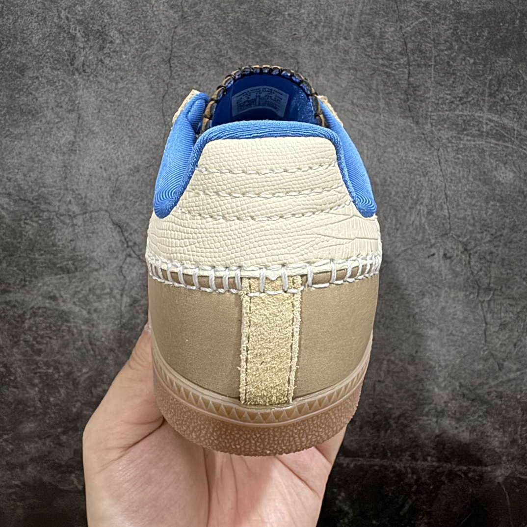 Wales Bonner × adidas Originals Nylon Samba "Desert/Wonder White/Ash Blue"（IH3261）