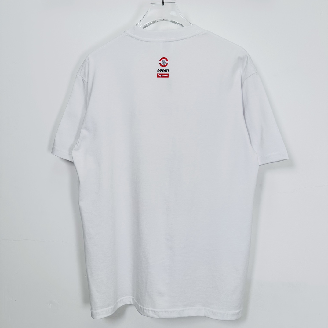 Supreme Ducati Bike Tee white（SUP-SS24-279-1）