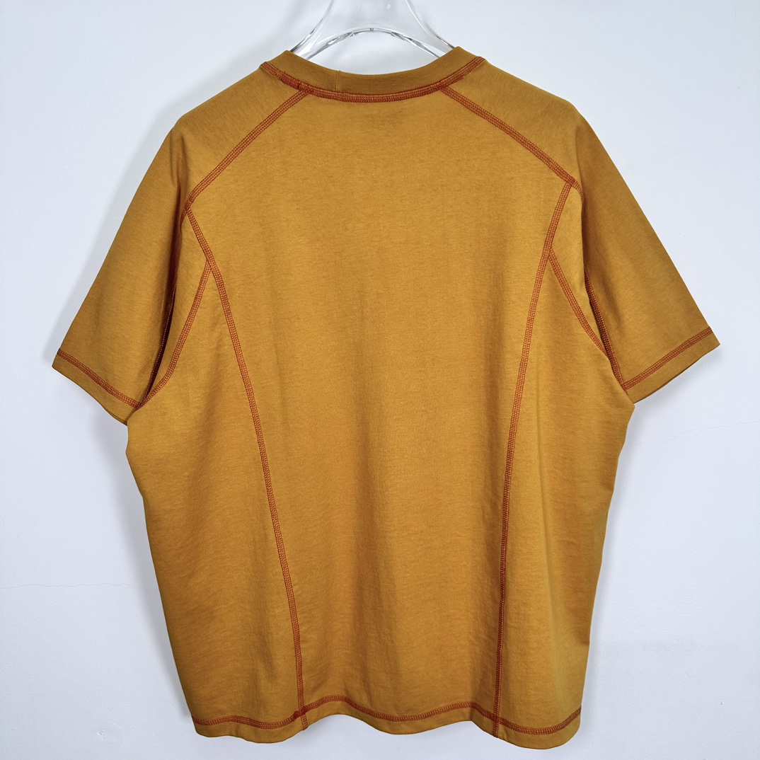 Stüssy Wave Short Sleeve Crew 'yellow'（1140348）