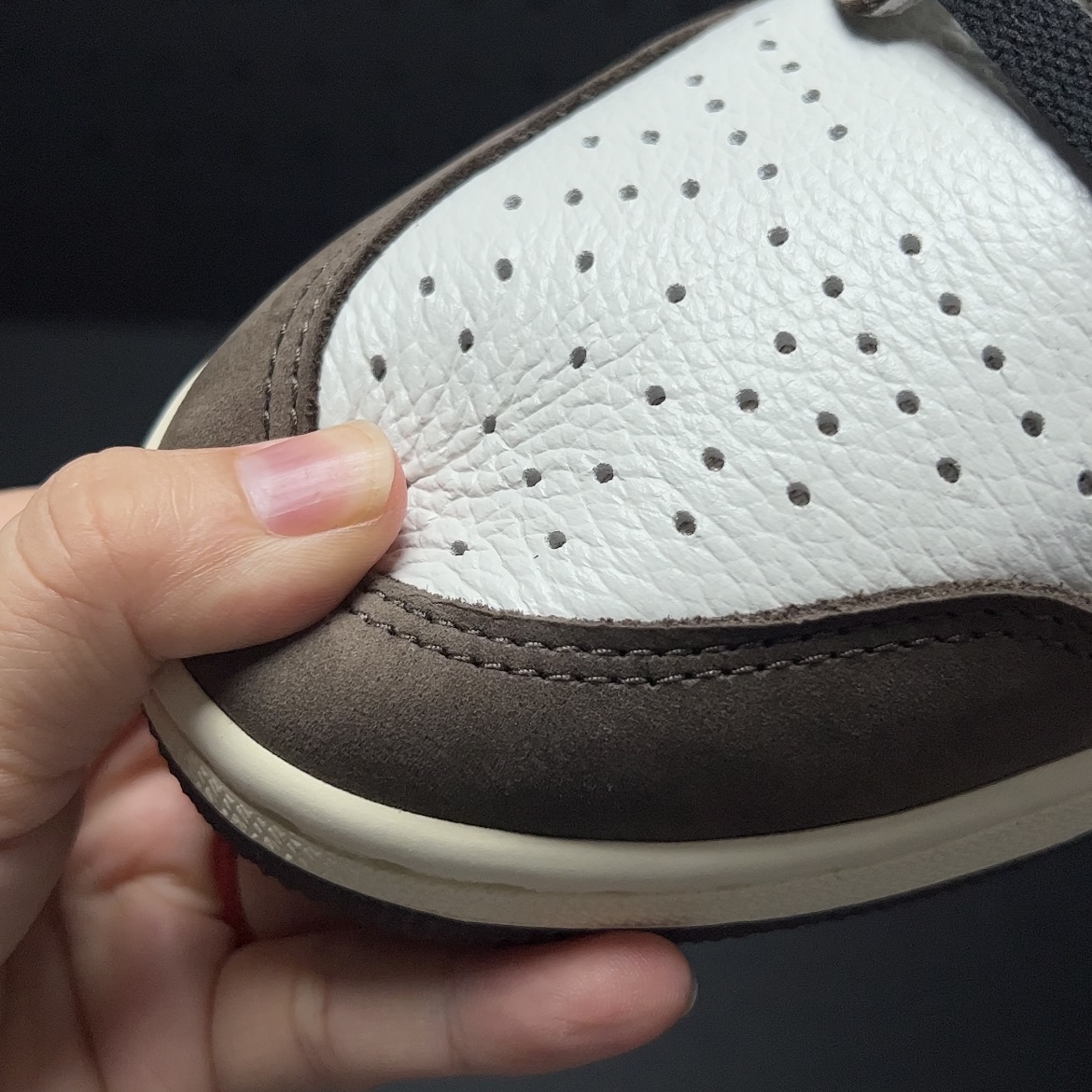 Travis Scott × Nike Air Jordan 1 Retro High OG TS SP "Sail/Dark Mocha"(CD4487-100)