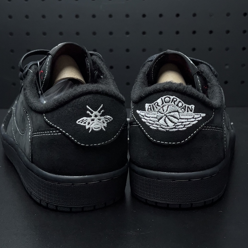 Travis Scott × Nike Air Jordan 1 Low OG SP "Black Phantom"(DM7866-001)