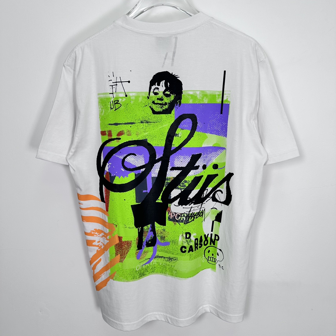Stussy David Carson Dino Tee 'White'（3903910-1）