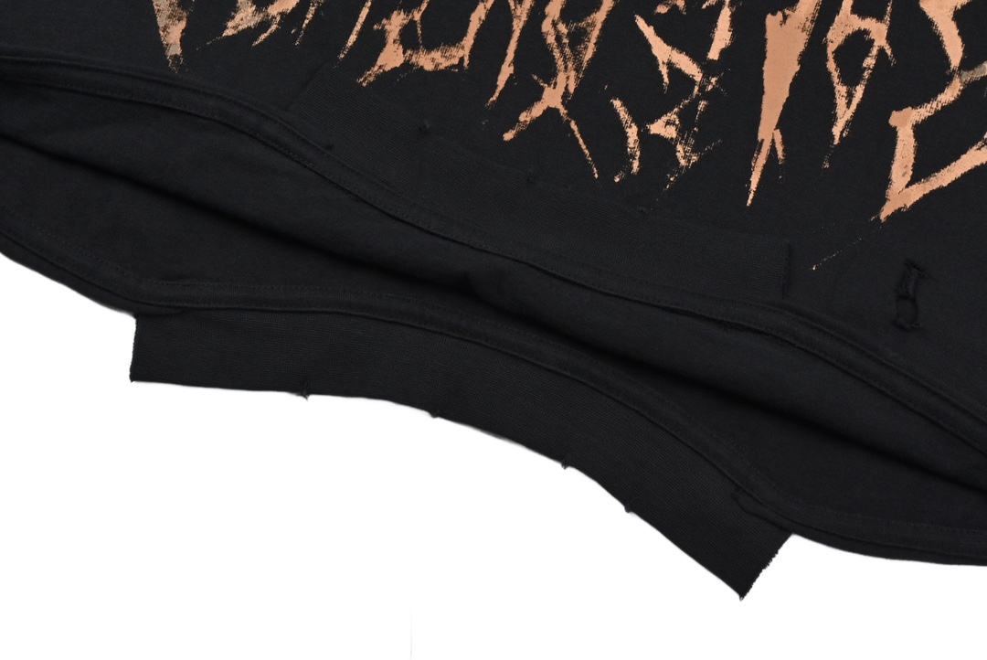 PARIS MOON UPSIDE DOWN Tシャツ オーバーサイズ で 杢ブラック(698811TOVT31055）
