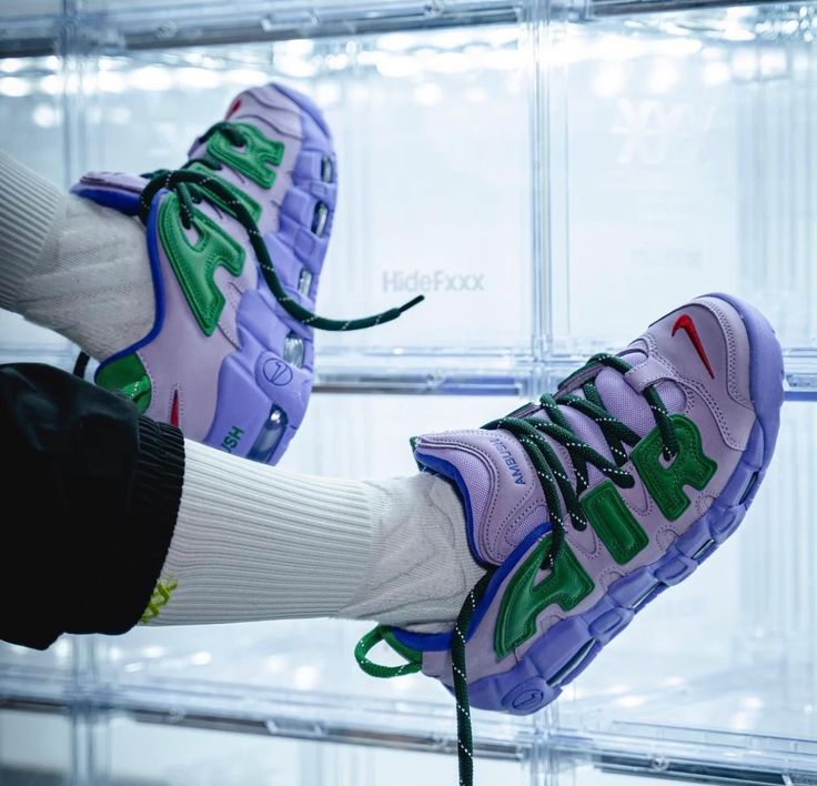 How the AMBUSH x Nike Air More Uptempo Low 'Lilac' Looks On-Feet