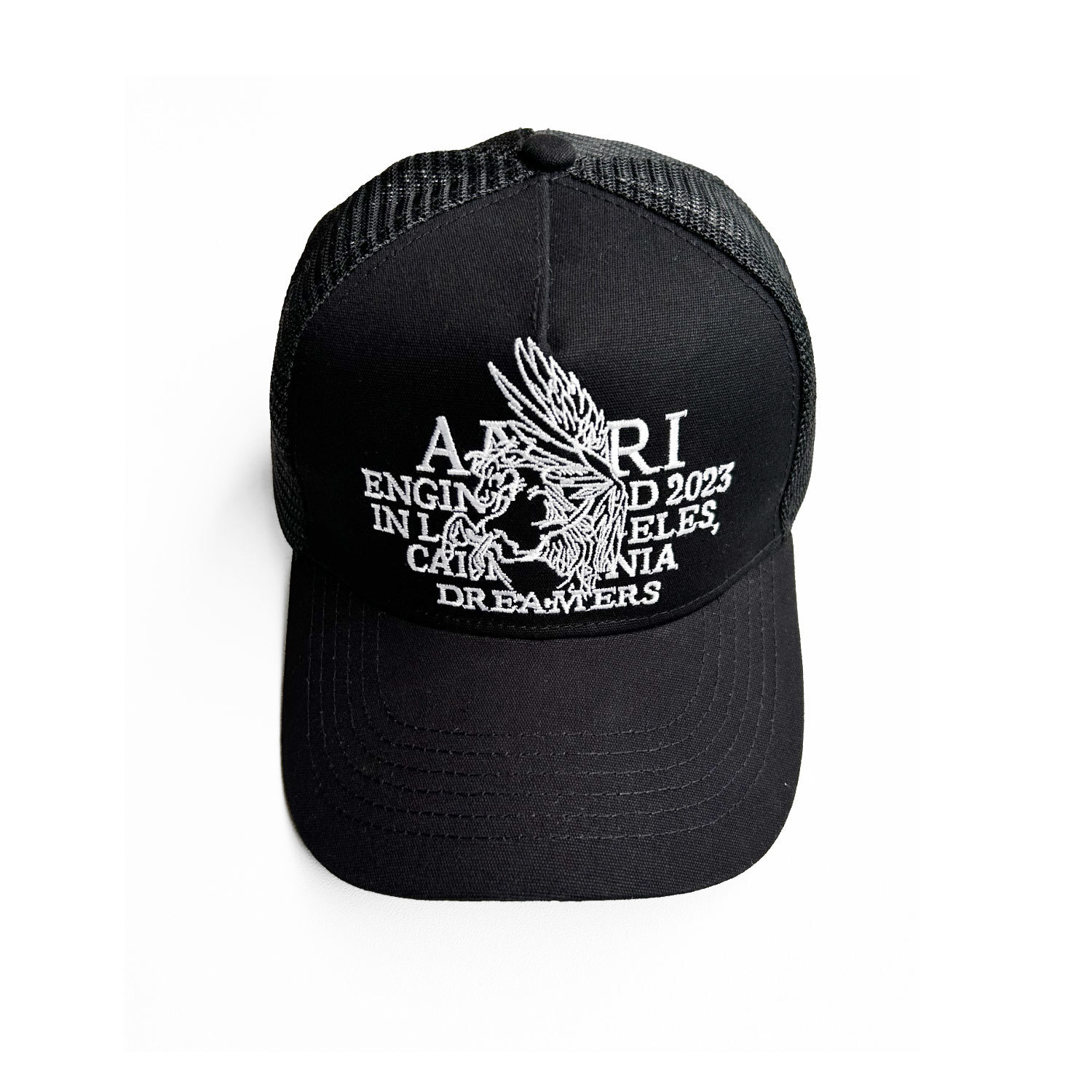 AMIRI logo-print trucker hat（SS23MAH006001）