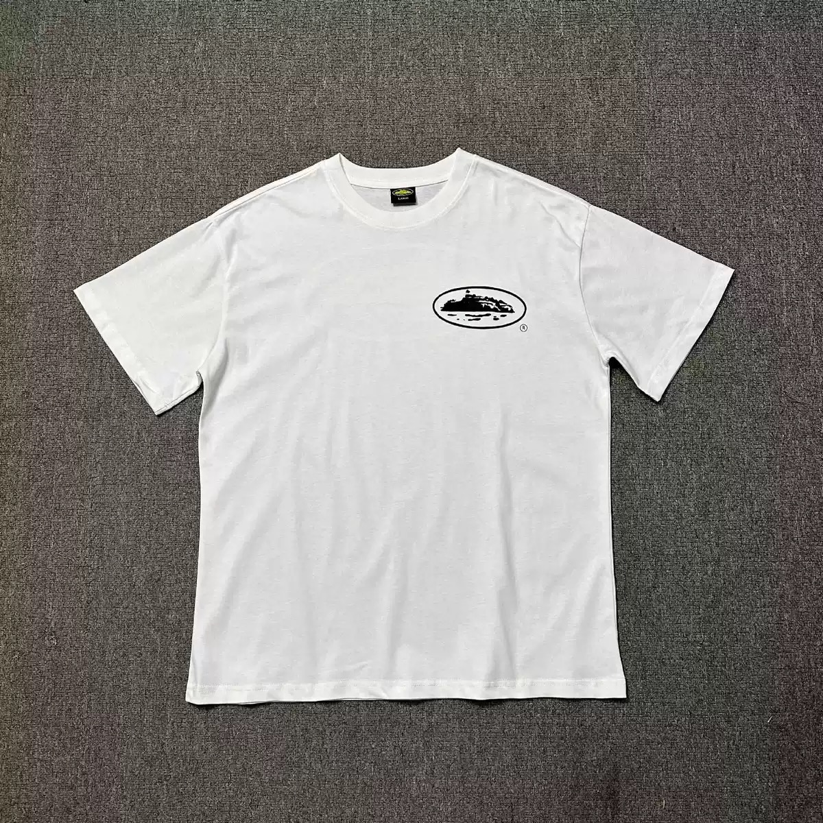 Corteiz Halftone Island Tee *New Blank* 'Black/White'Corteiz (7892 1SS240103HITN）