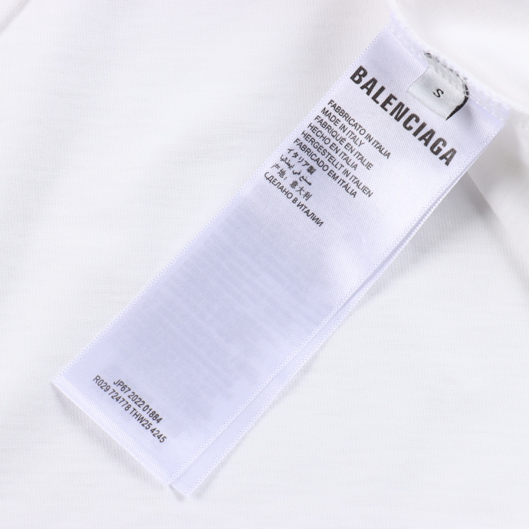 Balenciaga PARIS TROPICAL Tシャツ ミディアムフィット で ホワイト（438489）