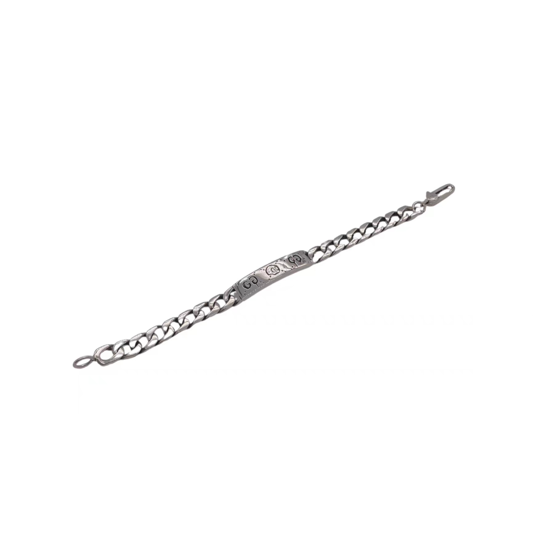 GUCCI〔グッチゴースト〕 シルバー チェーンブレスレット（455321-J8400-0701）