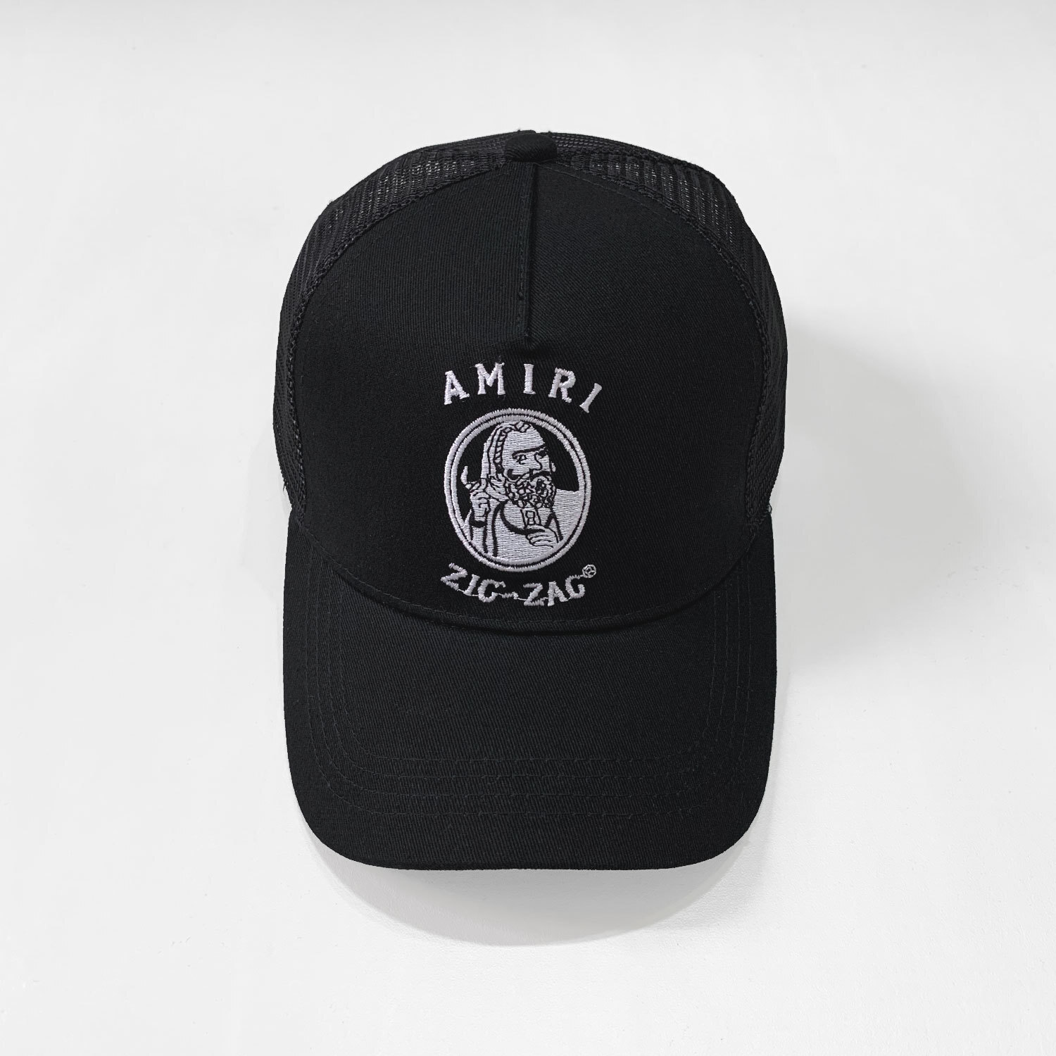 Amiri Zig Zag Trucker Hat (SS22MAH004004）