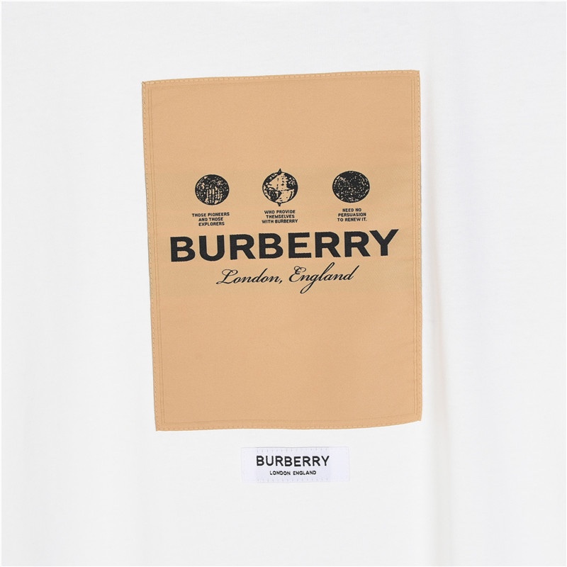 Burberry Men's Label Applique Cotton Oversized T-shirt (80570991）