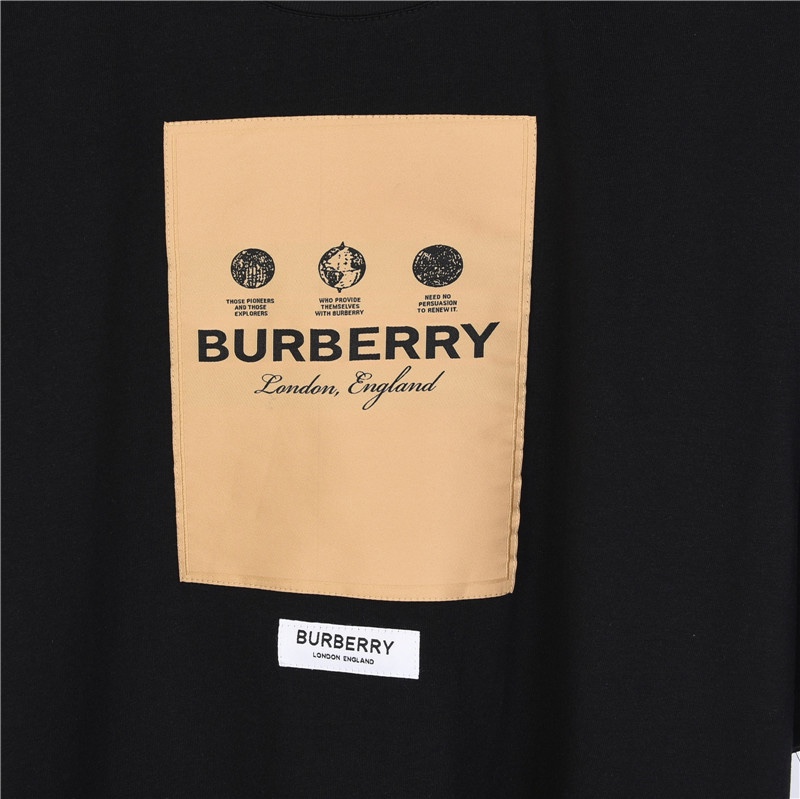 Burberry Men's Label Applique Cotton Oversized T-shirt (80575291）