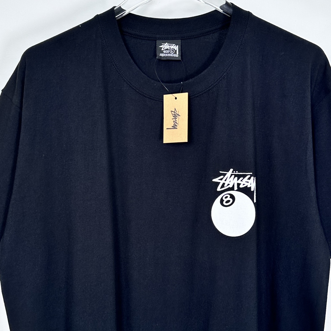 Stussy 8 Ball Pigment Dyed T-Shirt 'Black'（1905022）