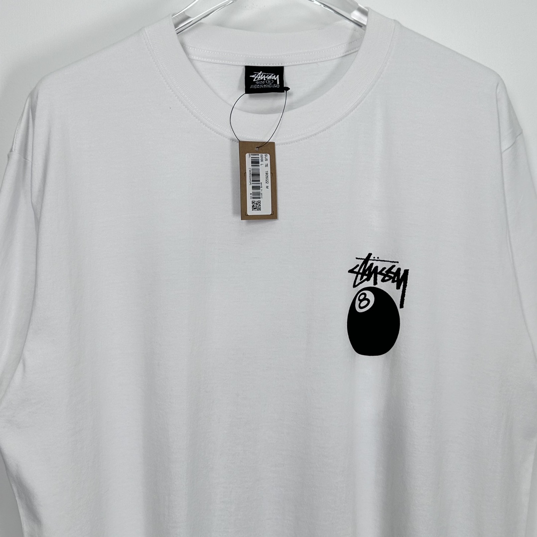 Stussy 8 Ball Pigment Dyed T-Shirt ''white'（1905022）