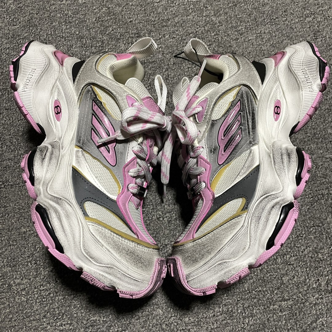 BALENCIAGA WMNS Cargo Sneaker "Grey/White/Pink"（785756W2MV11950）