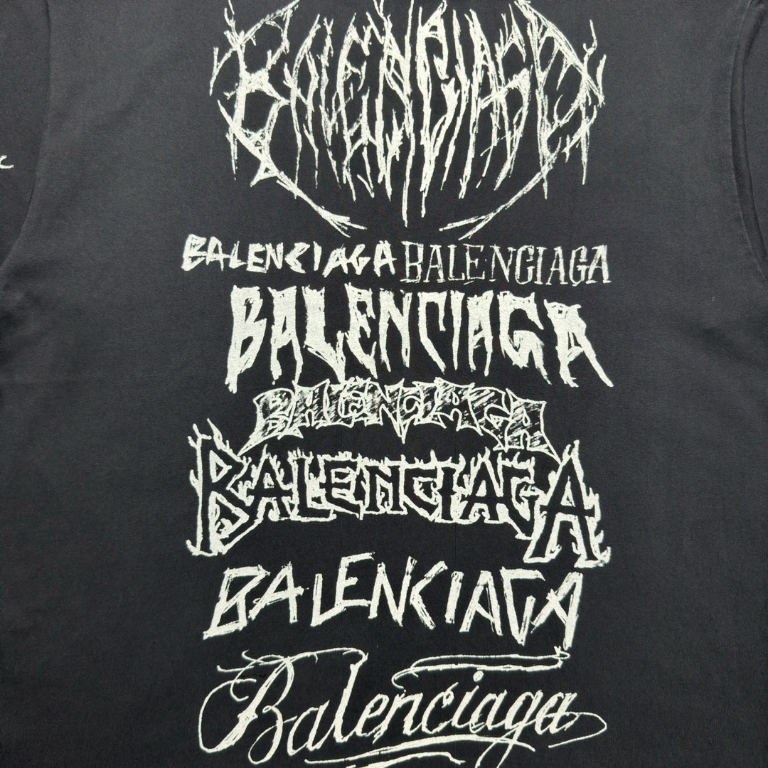 BALENCIAGA DIY METAL T-shirt, large fit(641675TPVO31569）