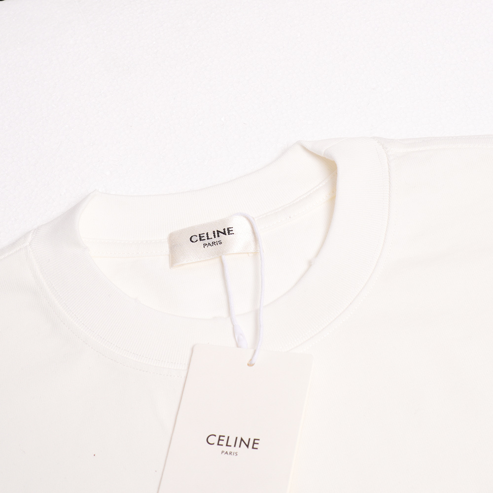 CELINE Loose T-shirt in Cotton Jersey (2X43C671Q-38AW）