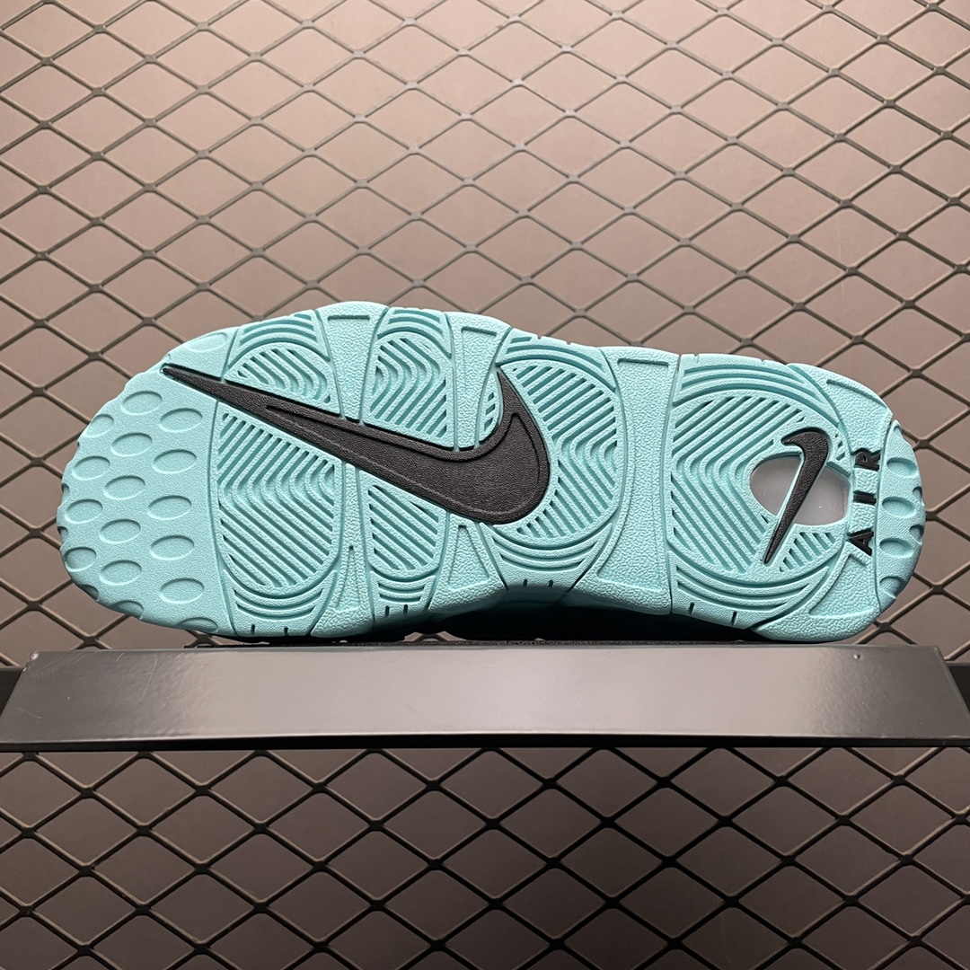 NIKE AIR MORE UPTEMPO GS "LIGHT AQUA / BLACK / WHITE"（415082-403）