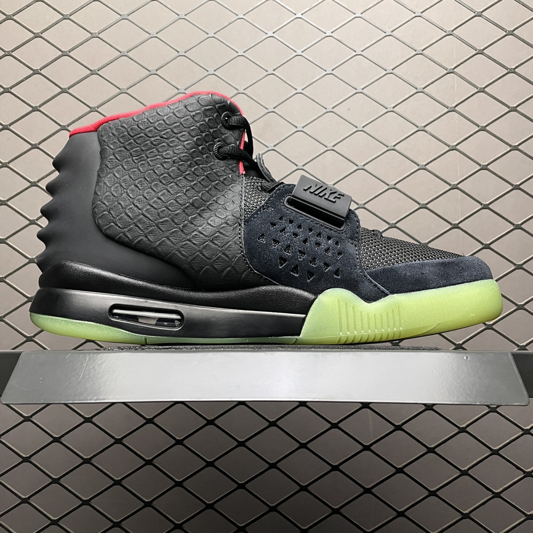 Nike Air Yeezy 2 red october basketball shoes "Black"（508214-006）