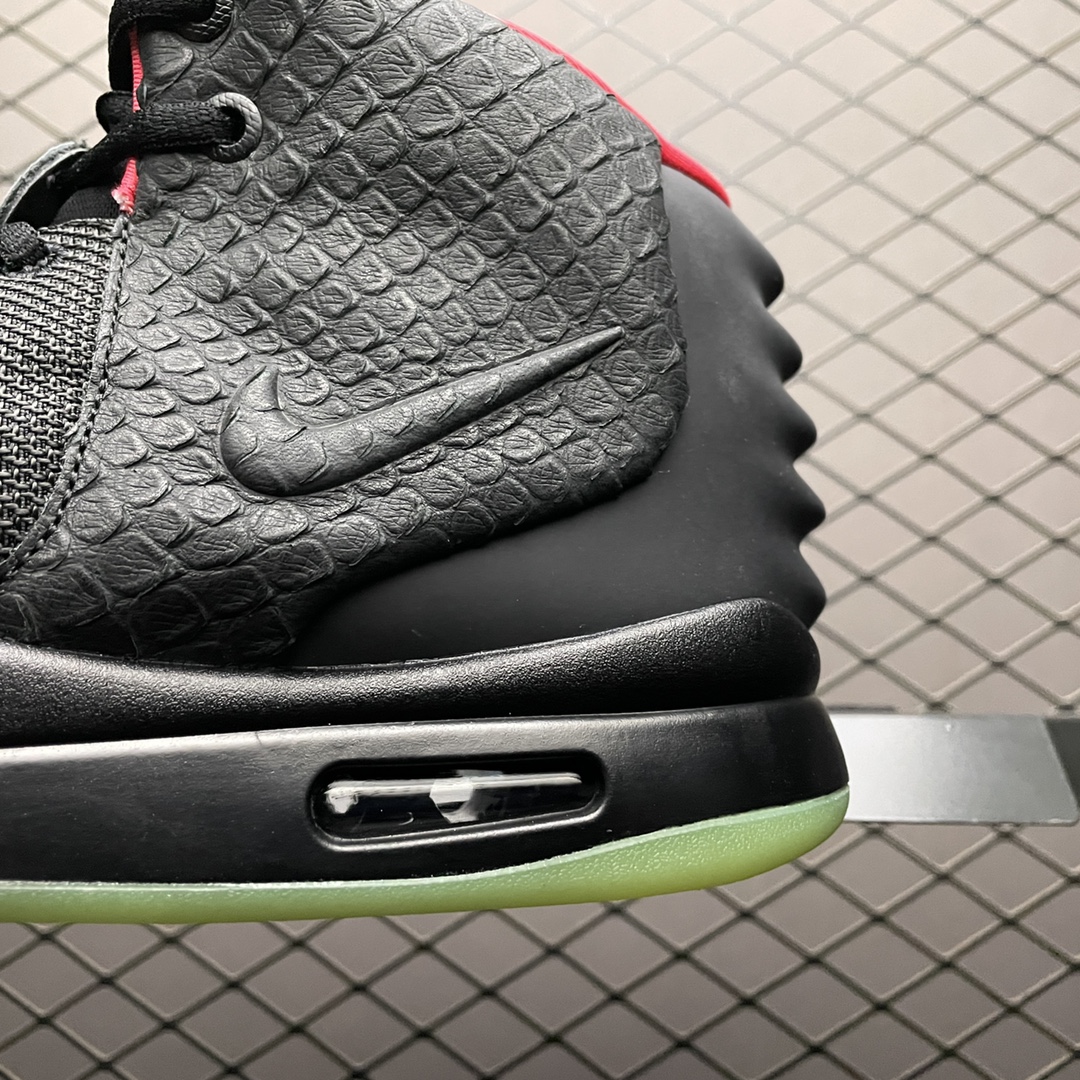 Nike Air Yeezy 2 red october basketball shoes "Black"（508214-006）