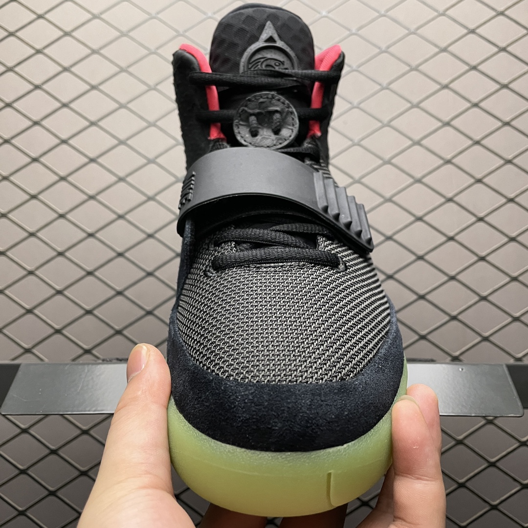 Nike Air Yeezy 2 red october basketball shoes "Black"（508214-006）