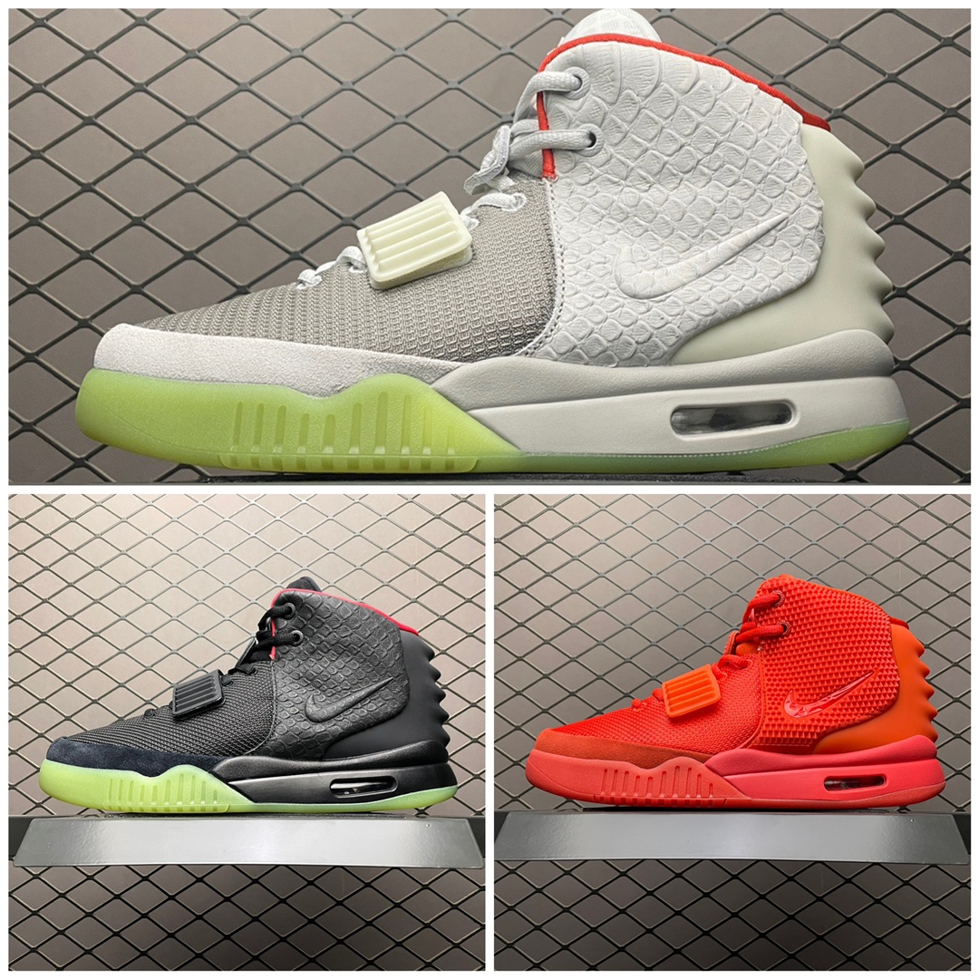 Nike Air Yeezy 2 red october basketball shoes "red"（508214-660）