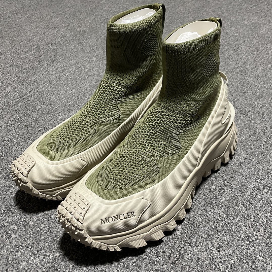 MONCLER TRAILGRIP KNIT high top sneakers（53OGTU75）