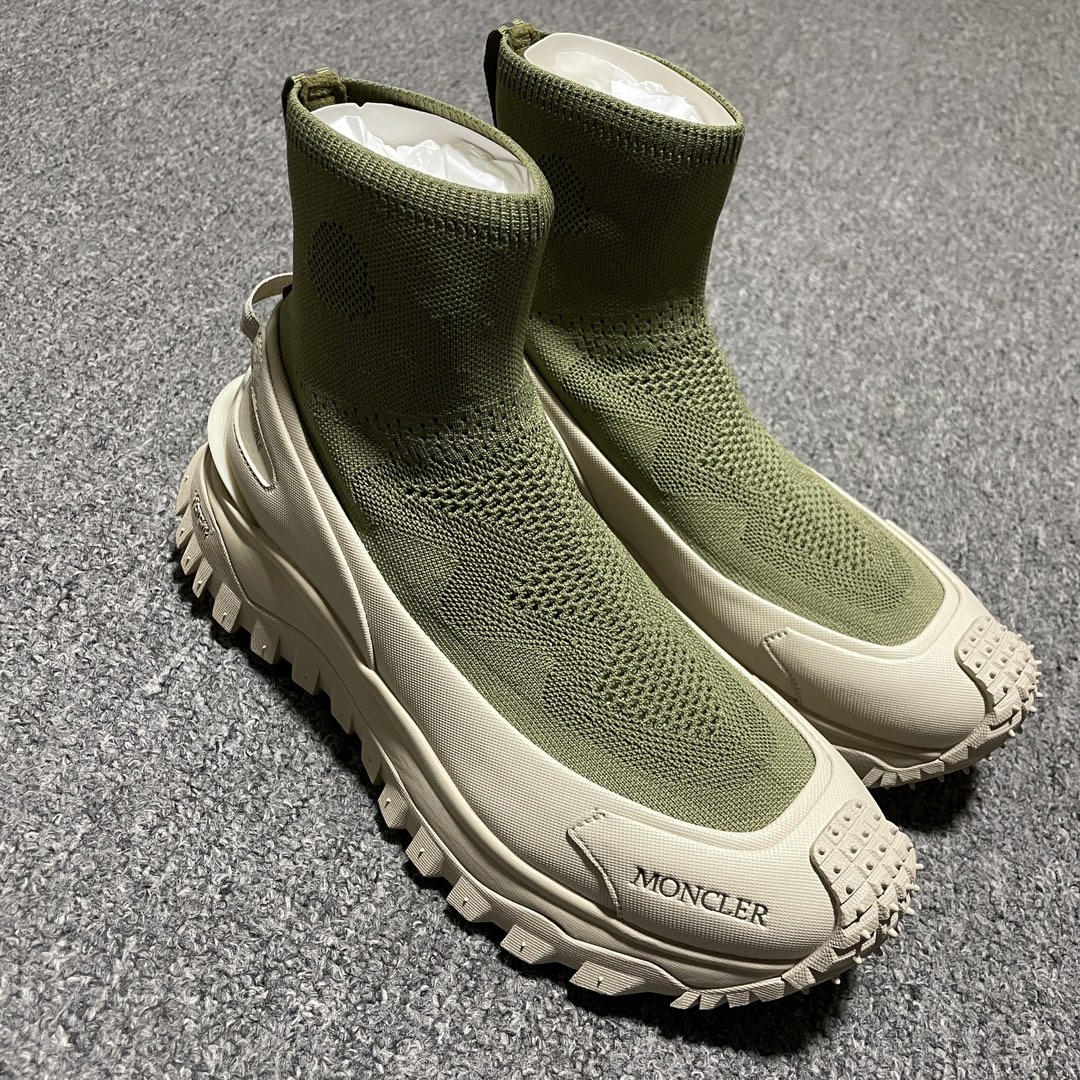 MONCLER TRAILGRIP KNIT high top sneakers（53OGTU75）