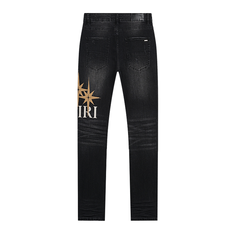AMIRI Starburst appliqué jeans (AMDNSY1141）