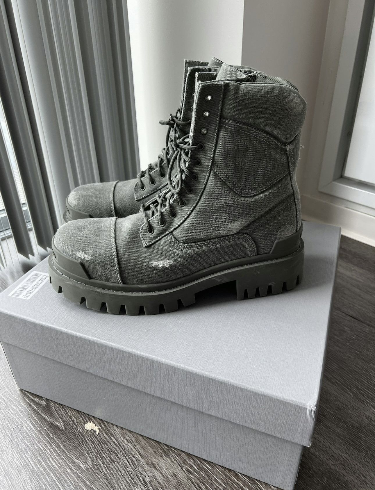 Balenciaga Distressed Boots | Grailed