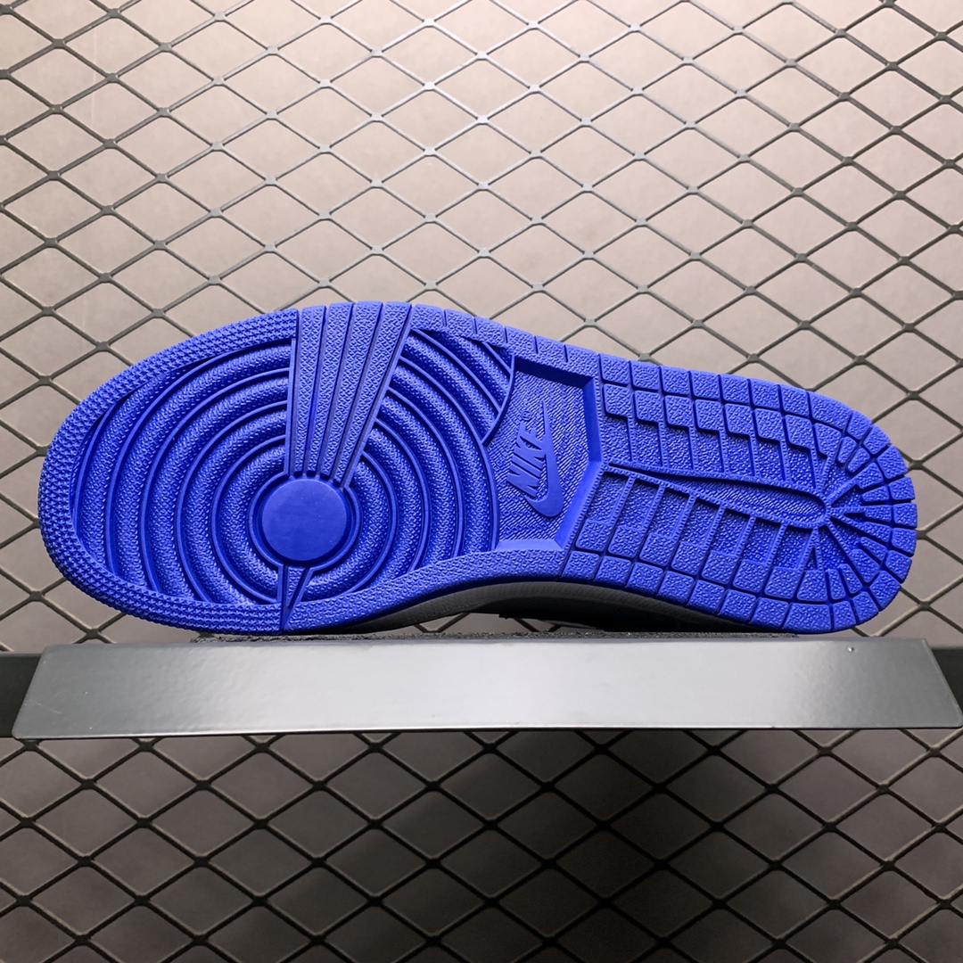 JordanAirJordan 1 Mid Hyper Royal basketball shoes(554724-114)