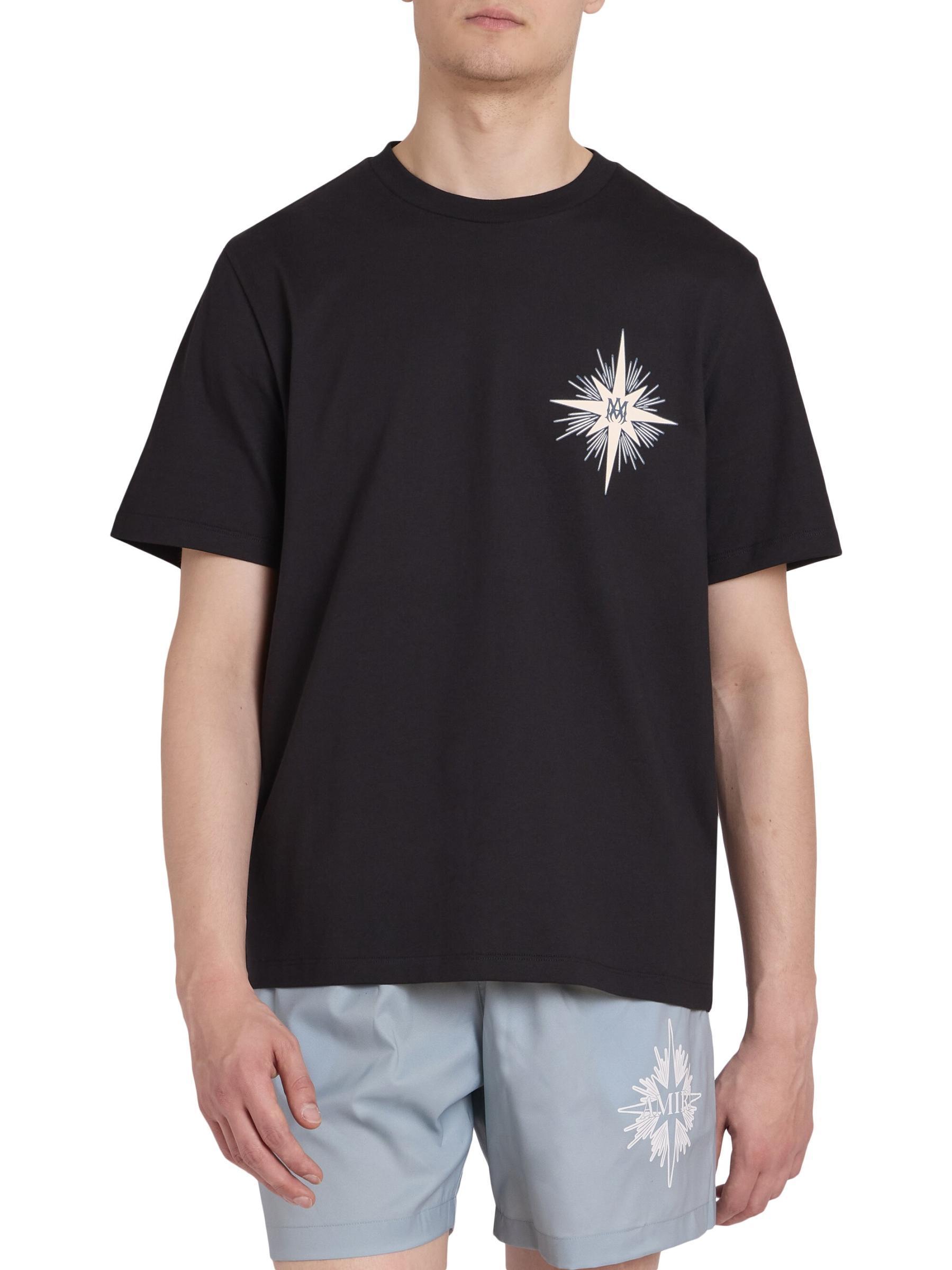 関税込☆【AMIRI】スターバースト コットン クルーネックTシャツ ...