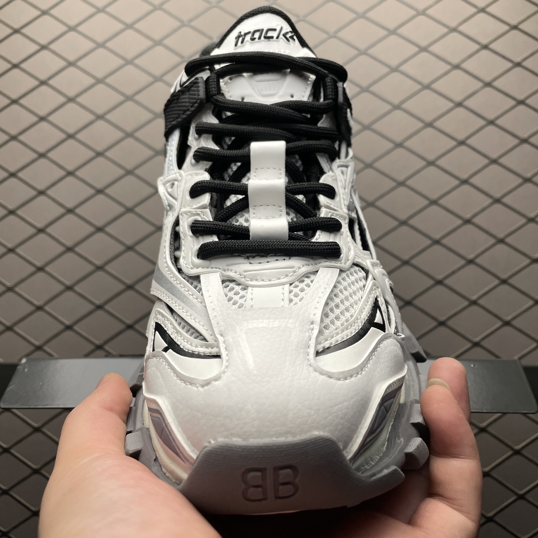 Balenciaga Track 2 Open Sneaker"black and white"（568614W2GN31090）