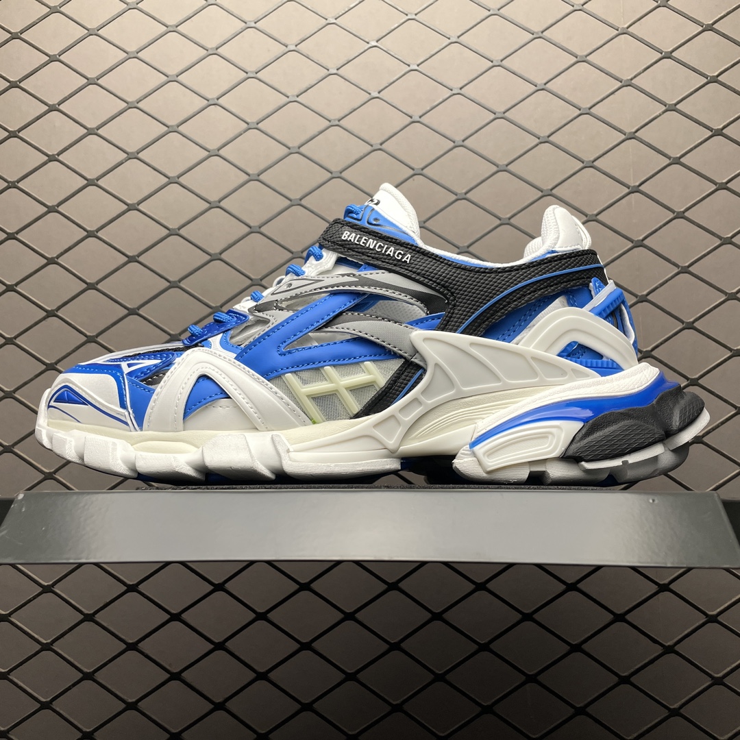 Balenciaga Track 2 Open Sneaker"blue"（568614W3AE24191）