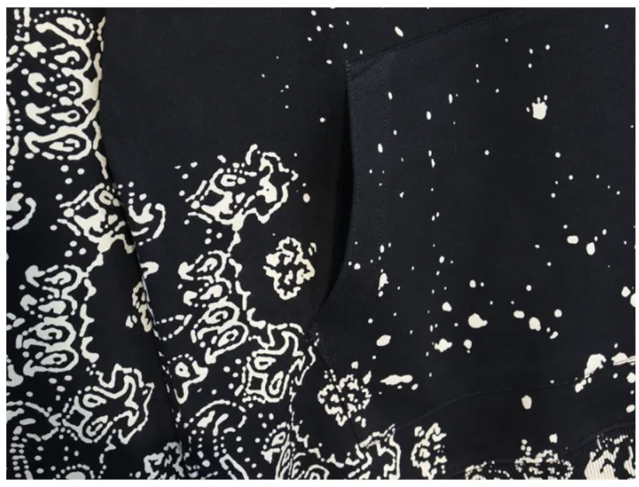 AMIRI bandana-print hoodie (43769801095955251）
