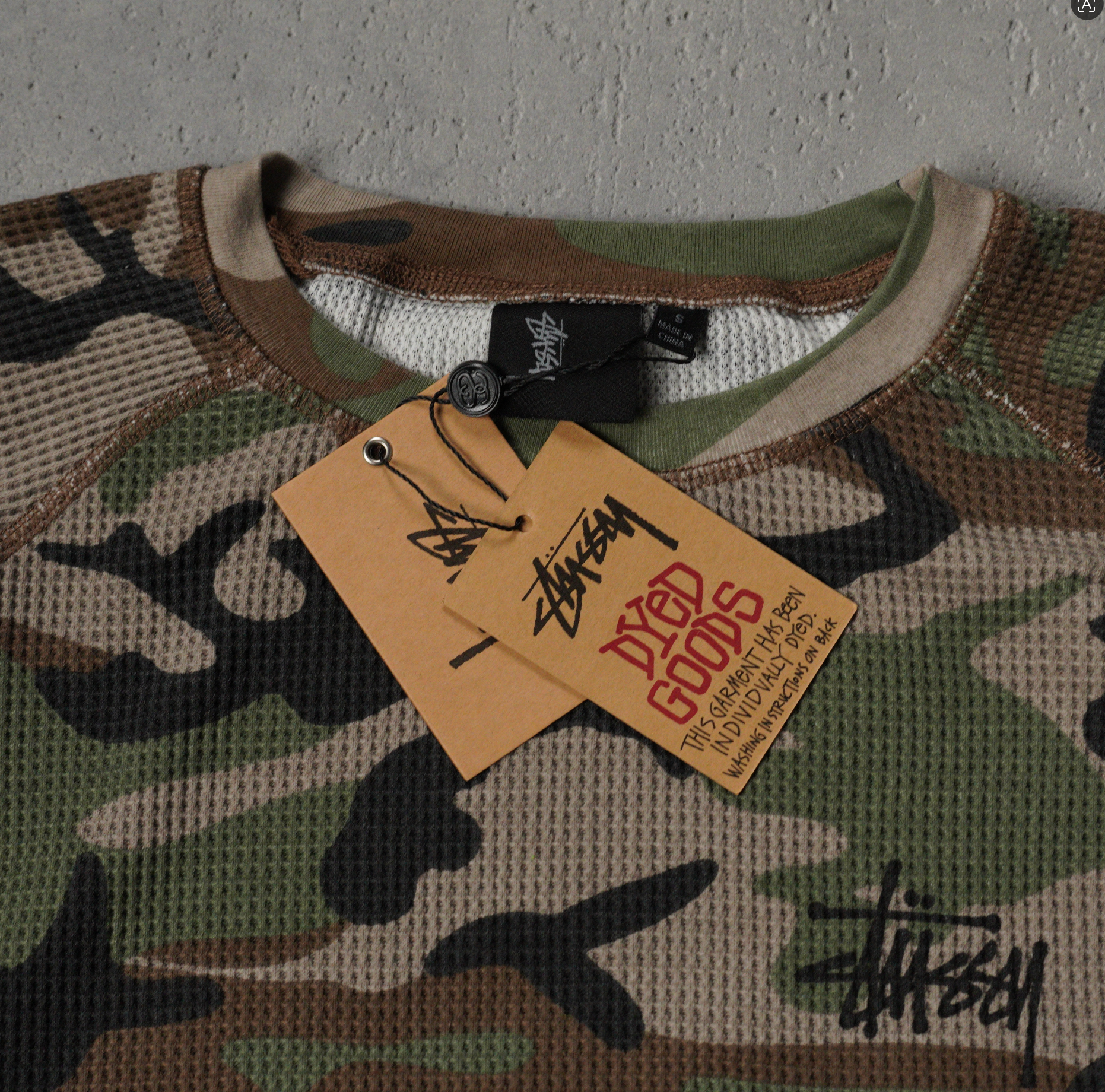 Stüssy Raglan Thermal Basic Sweatshirt（1140356）