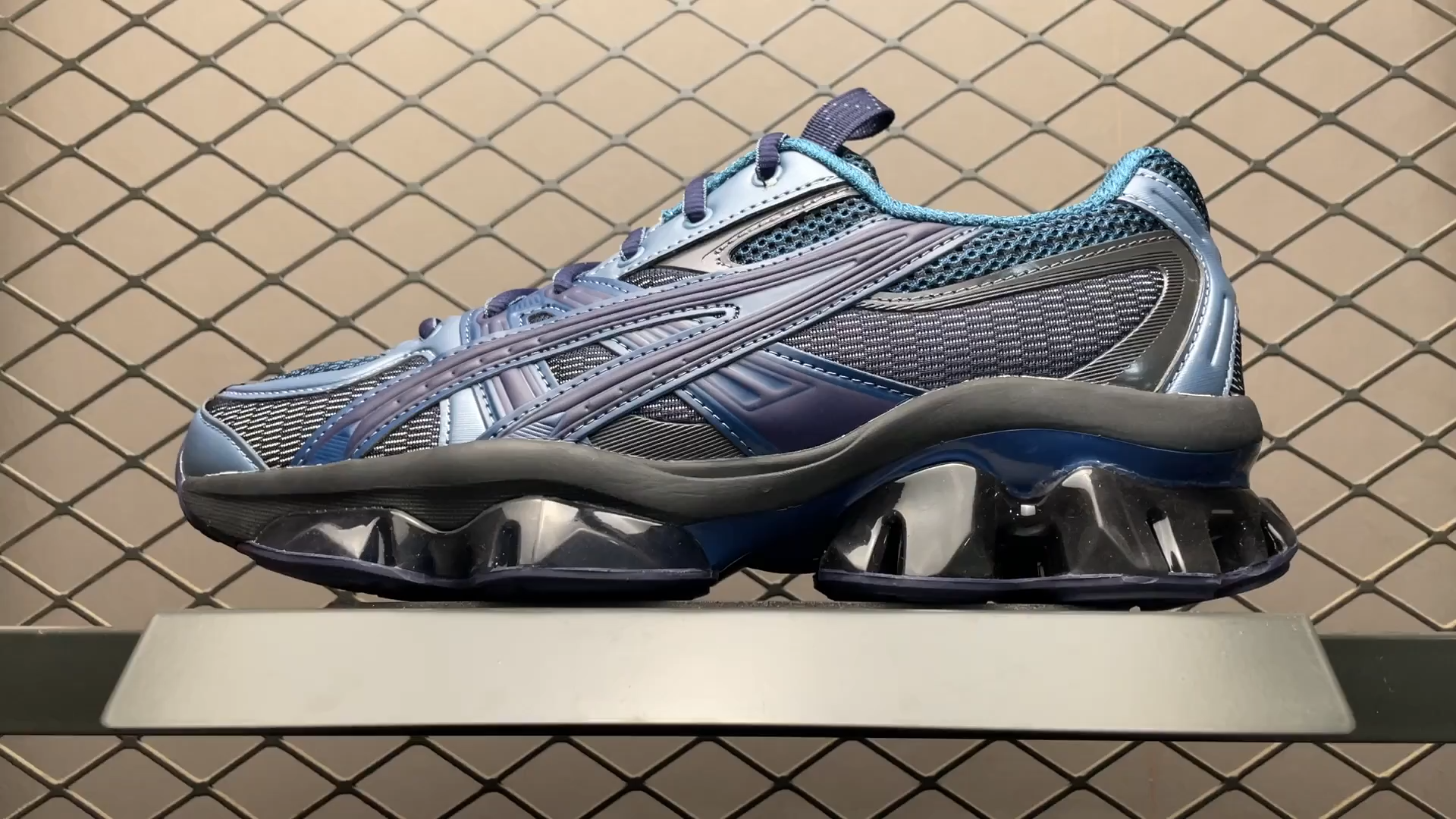 Asics U55-S Gel-Quantum Kinetic スニーカー Asics - LIGHT INDIGO AND PEACOAT U55-S GEL-QUANTUM KINETIC