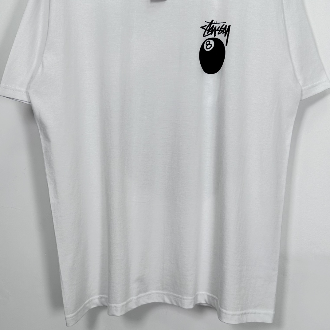 Stussy 8 Ball Pigment Dyed T-Shirt ''white'（1905022）