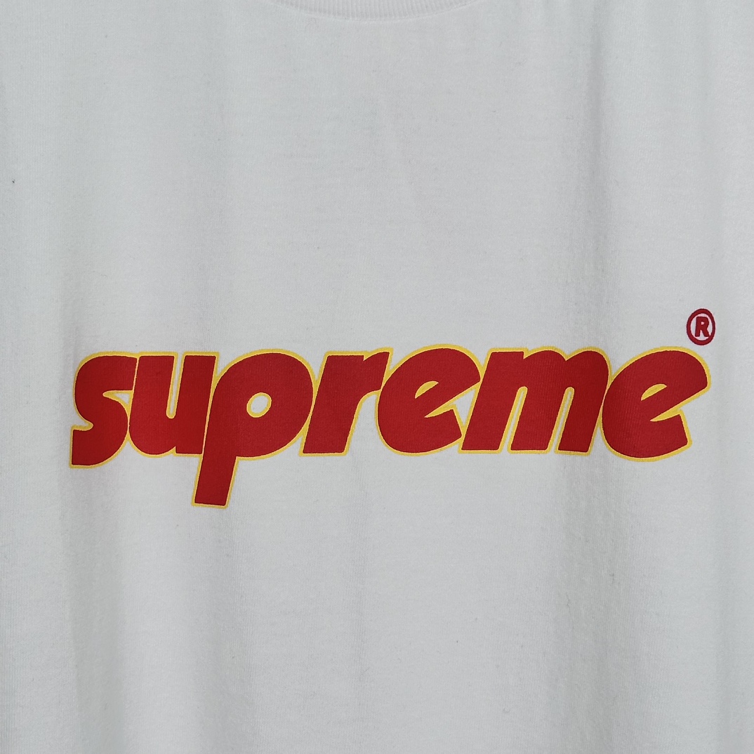 Supreme Pinline Tee White（SUP-SS24-153）