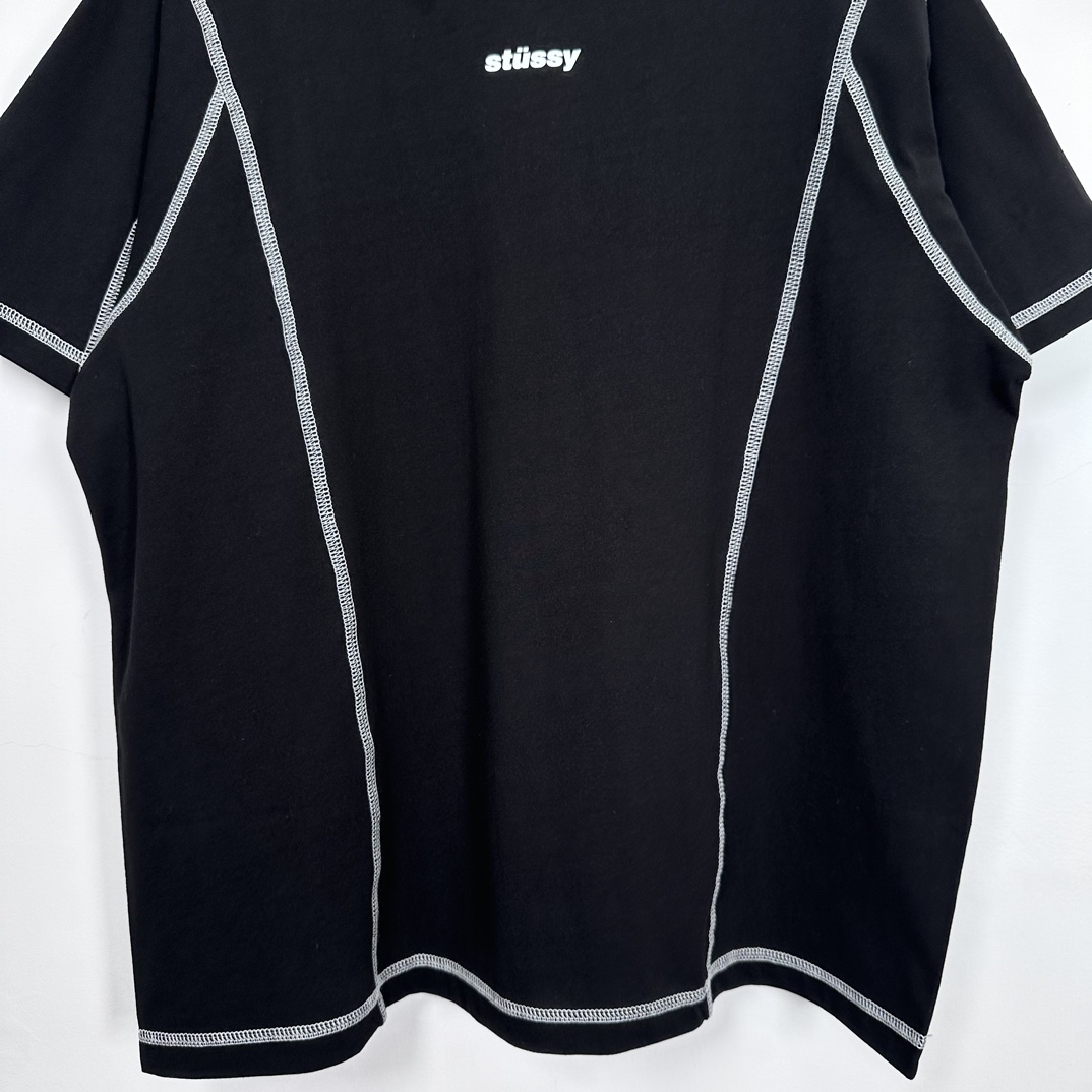 Stüssy Wave Short Sleeve Crew 'BLACK'（1140347）