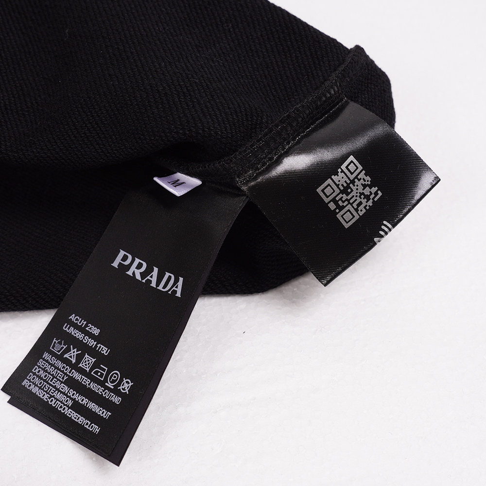 PRADA Monogram Sweatshirt with Triangle Logo (UJL67B-147M-F0002-S-OOO）