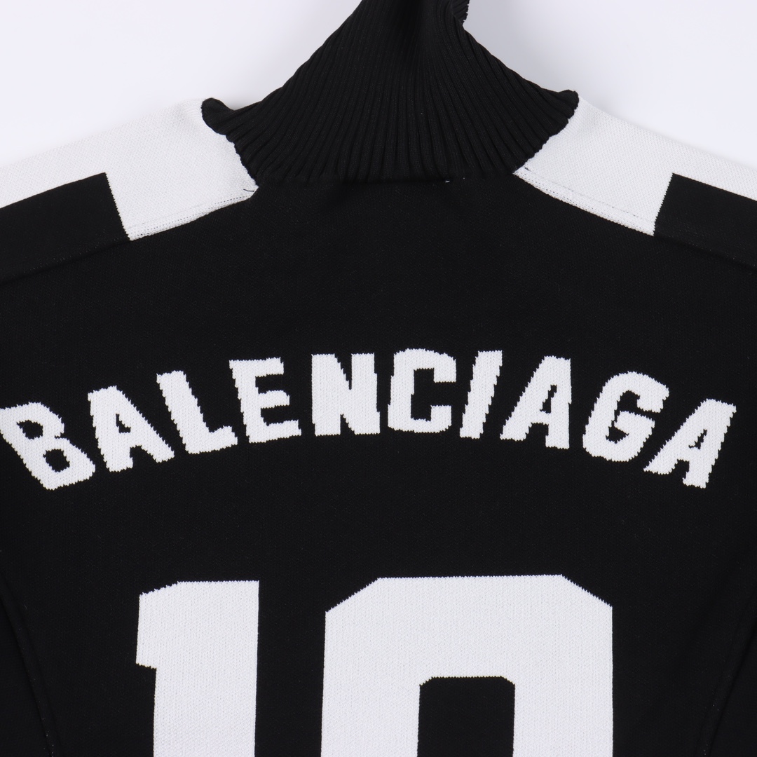 Balenciaga logo turtleneck sweater（641796T61821070）