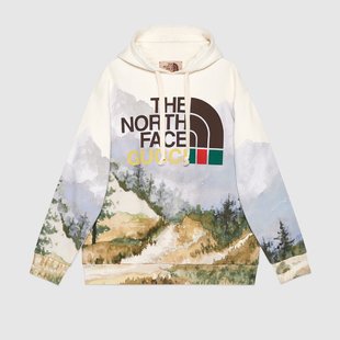 Gucci x The North Face Sweatshirt“Trail Print”（672474-XJDS7-3466）