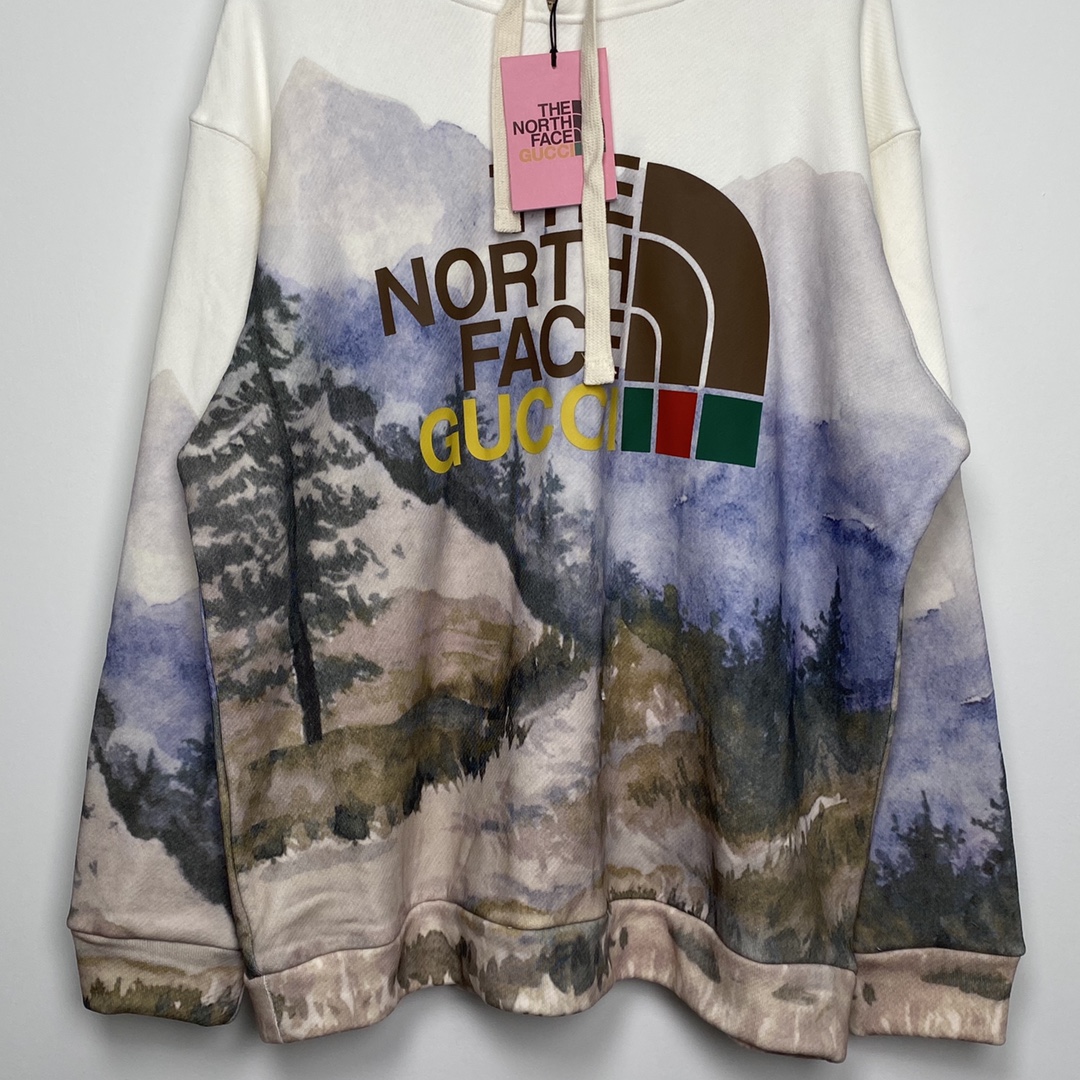 Gucci x The North Face Sweatshirt“Trail Print”（672474-XJDS7-3466）