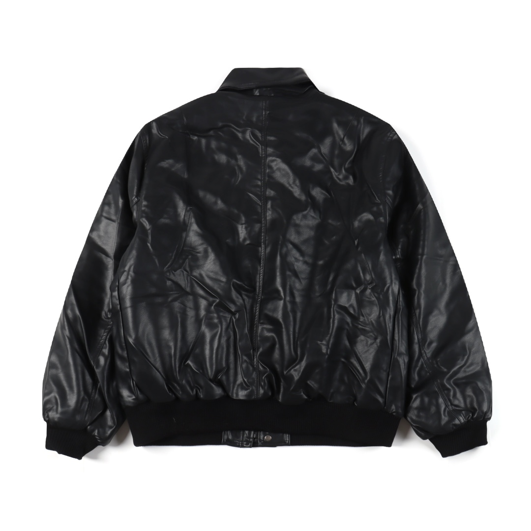 Balenciaga BLCG 23FW logo leather jacket（674318TLS010100）