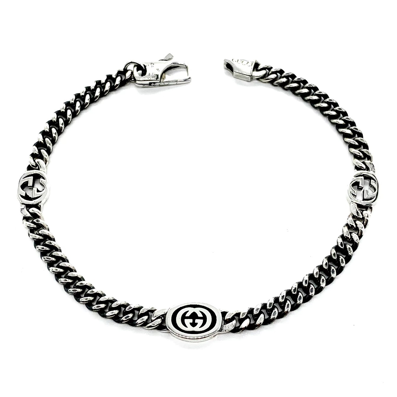 GUCCI Interlocking G Bracelet (4mm)（678660-J8410-8191）