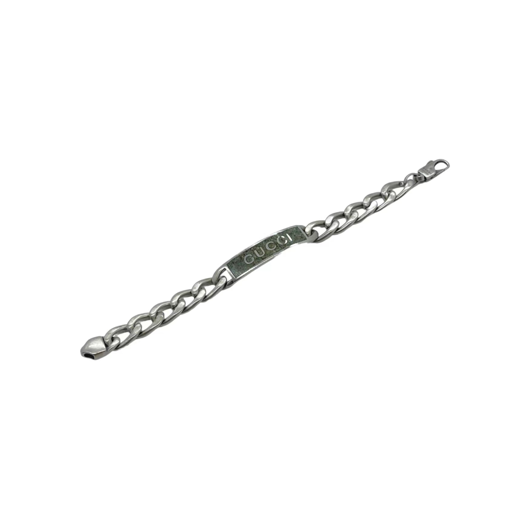 GUCCIグッチ GGミツバチ彫刻ブレスレットシルバー(728264-J8400 GUCCIグッチ GGミツバチ彫刻ブレスレットシルバー(728264-J8400