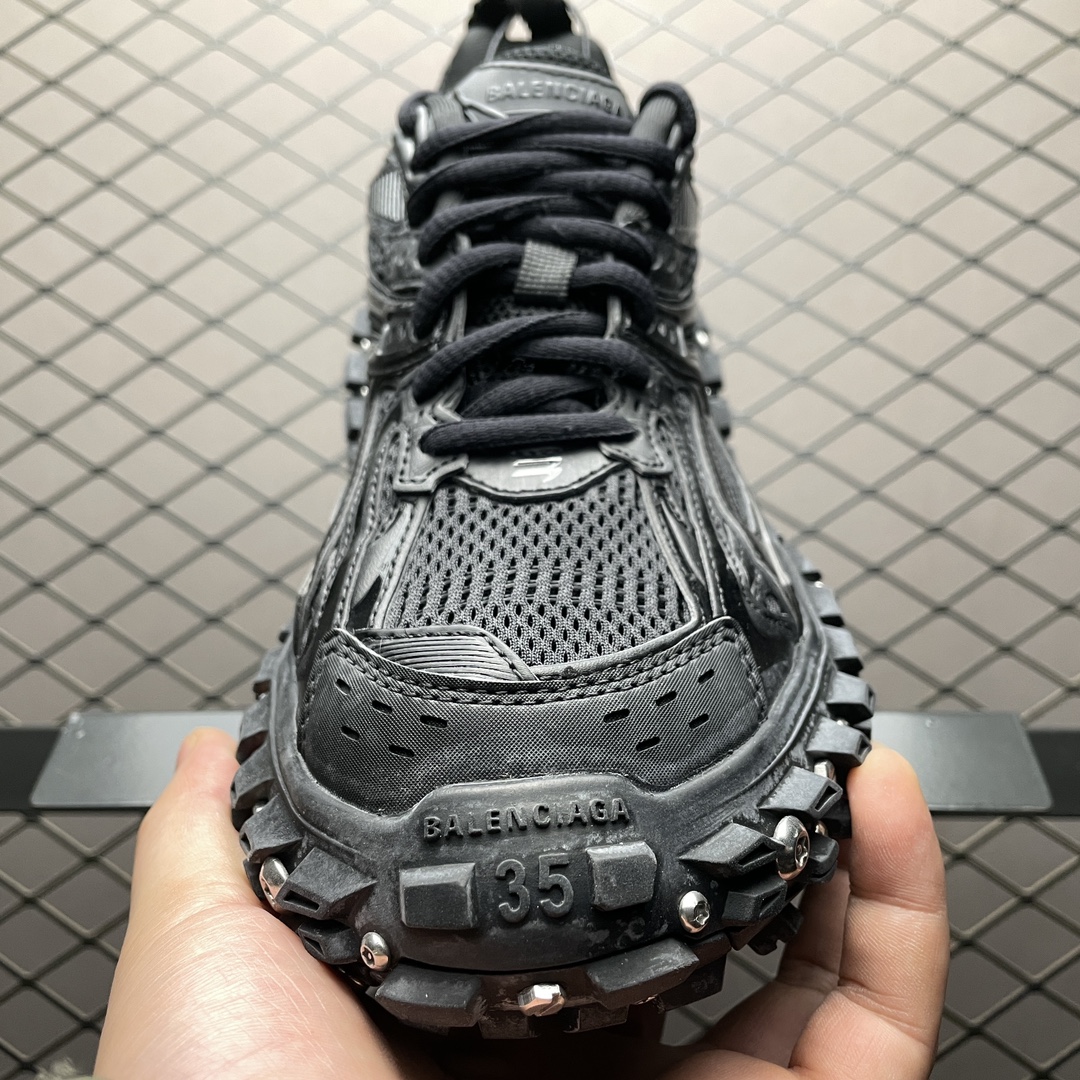BALENCIAGA Bouncer (Defender) Screw Sneaker With Piercings BALENCIAGA Bouncer (Defender) Screw Sneaker With Piercings