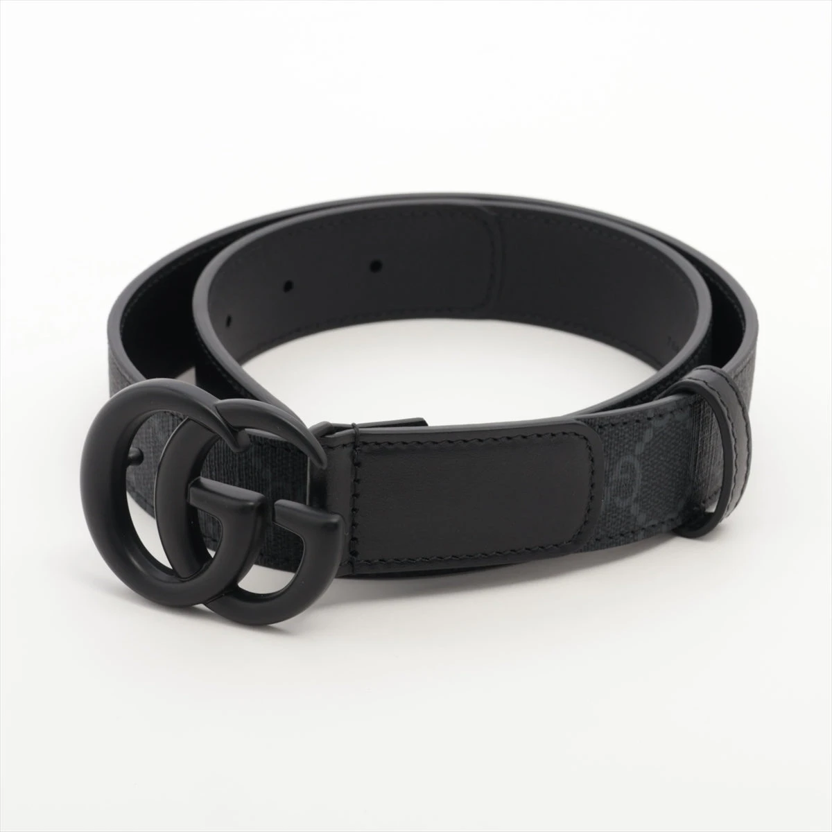 Gucci GG Supreme Buckle Belt 'Black'（700341 HUH5V 1268）